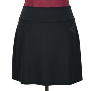 MESSAGE FACTORY - Women's High Rise Skort (skirt with inner short) black medium